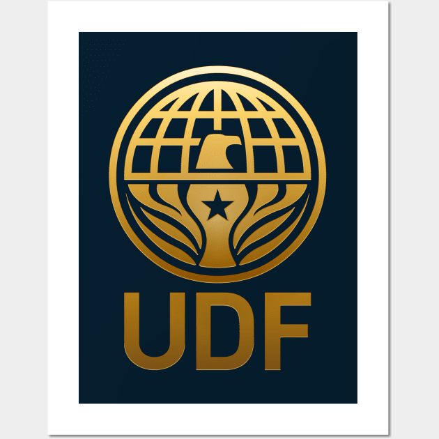 United Defense Force (UDF) - gold Wall Art by HtCRU